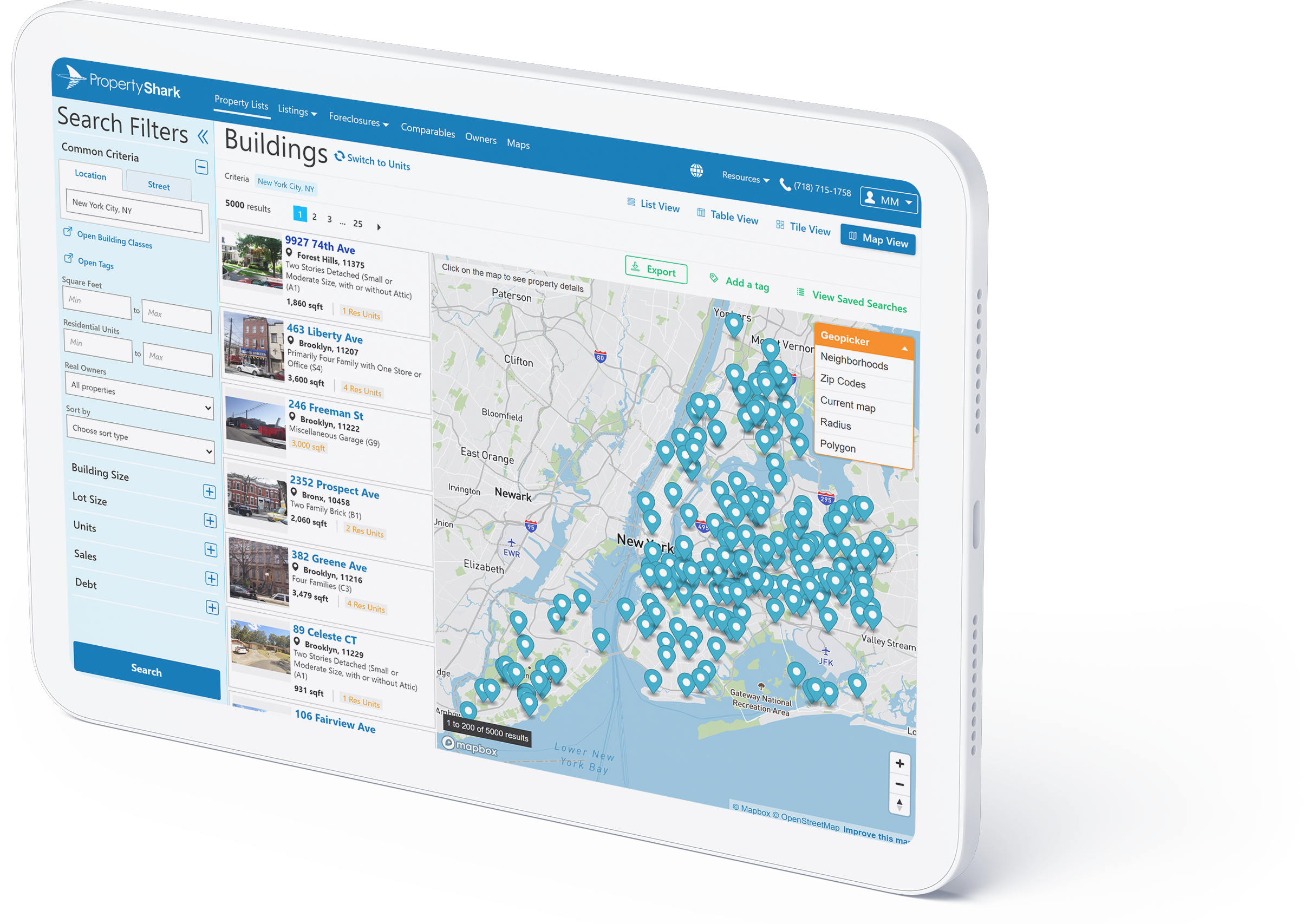 PropertyShark map tools