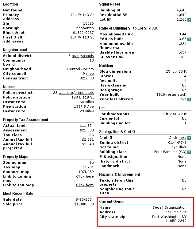 Property Ownership Data PropertyShark