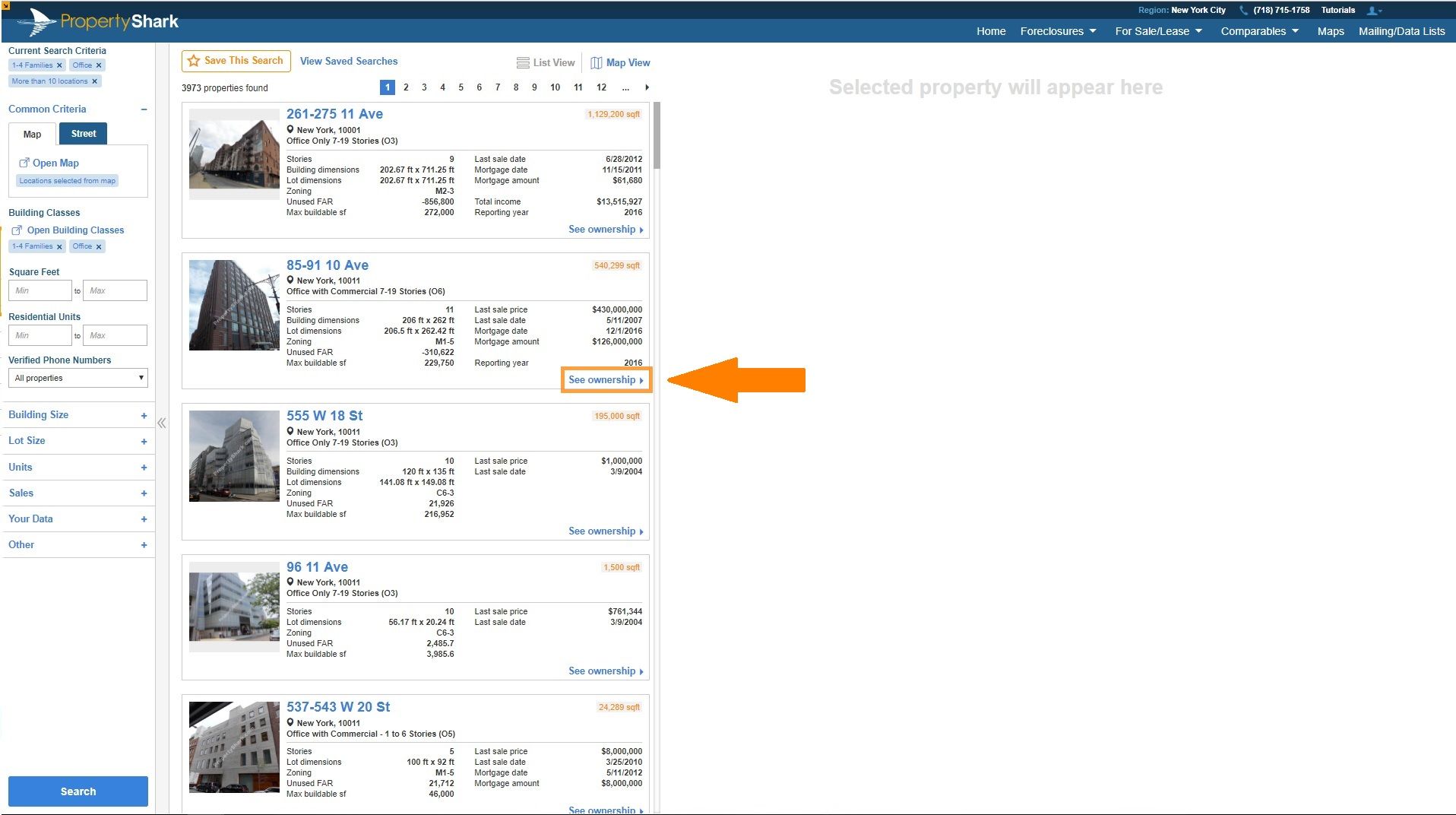 Create and Export Lists of Owners and Their Phone Numbers PropertyShark