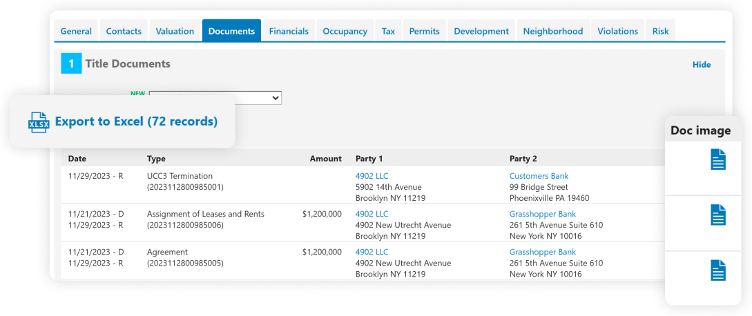 Document download options